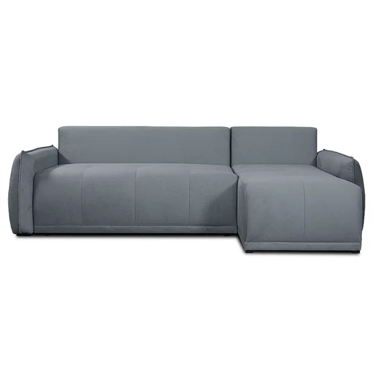 Coltar Extensibil York, Universal, Compartiment Depozitare,  254x160x78 h cm,  Stofa Gri picture - 3