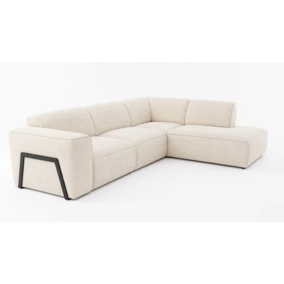 Coltar Faaron Set 2, 295x222x78 h cm, Stofa tip Boucle Crem picture - 3