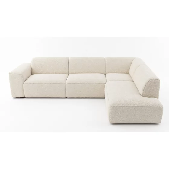 Coltar Faaron Set 2, 295x222x78 h cm, Stofa tip Boucle Crem picture - 2