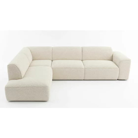 Coltar Faaron Set 2, 295x222x78 h cm, Stofa tip Boucle Crem picture - 1