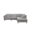 Coltar Laccio Cu Recliner Electric si Spatiu de Depozitare,  279x217 cm, Stofa Gri picture - 1