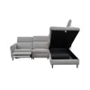 Coltar Laccio Cu Recliner Electric si Spatiu de Depozitare,  279x217 cm, Stofa Gri picture - 4