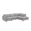 Coltar Laccio Cu Recliner Electric si Spatiu de Depozitare,  279x217 cm, Stofa Gri picture - 6