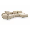 Coltar Modular Norte, 363x176x67 h cm, Stofa Tip Chenille, Beige picture - 4