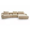 Coltar Modular Norte, 363x176x67 h cm, Stofa Tip Chenille, Beige picture - 2