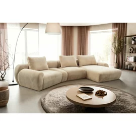 Coltar Modular Norte, 363x176x67 h cm, Stofa Tip Chenille, Beige