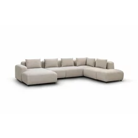 Coltar Modular Rossonero Set 4,  390x218x160x70 h cm, Stofa Beige