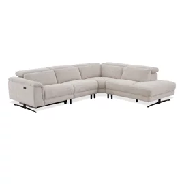 Coltar Montmarte cu Recliner Electric, 300x251 cm, Stofa Beige