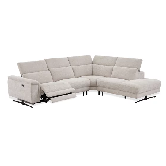Coltar Montmarte cu Recliner Electric, 300x251 cm, Stofa Beige picture - 3