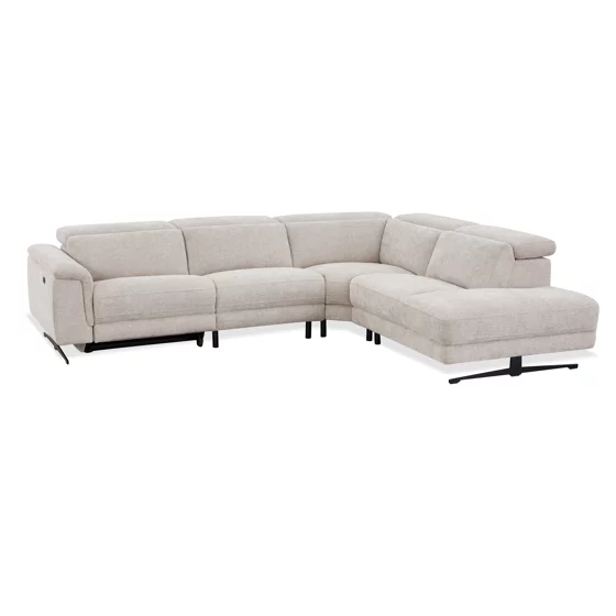 Coltar Montmarte cu Recliner Electric, 300x251 cm, Stofa Beige picture - 4