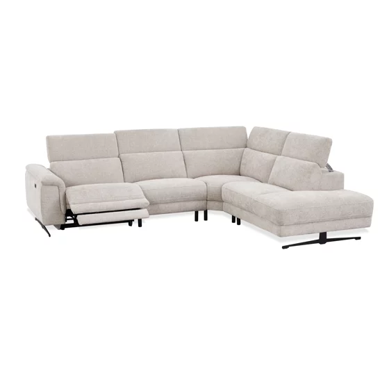 Coltar Montmarte cu Recliner Electric, 300x251 cm, Stofa Beige picture - 5