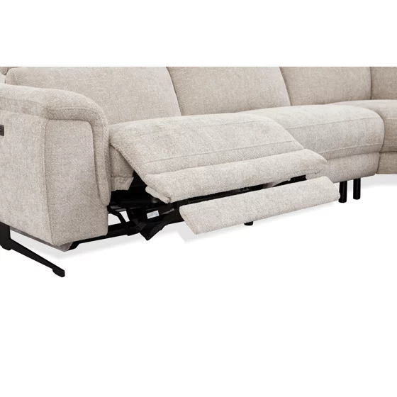 Coltar Montmarte cu Recliner Electric, 300x251 cm, Stofa Beige picture - 6