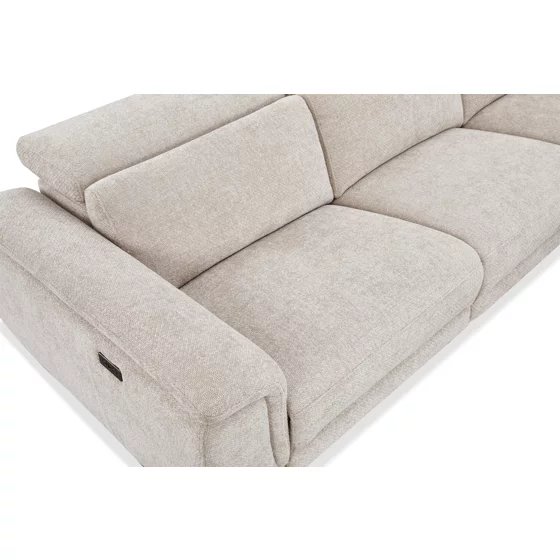 Coltar Montmarte cu Recliner Electric, 300x251 cm, Stofa Beige picture - 7