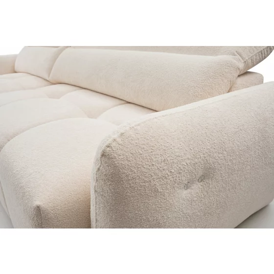 Coltar Nuti Cu Sezut Glisant Actionare Electrica, 294x170x79-95 h cm, Stofa, Beige picture - 5