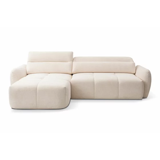 Coltar Nuti Cu Sezut Glisant Actionare Electrica, 294x170x79-95 h cm, Stofa, Beige picture - 1