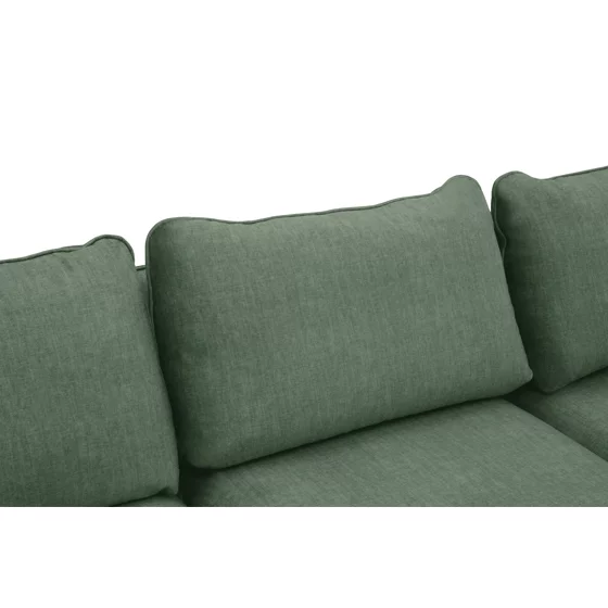 Coltar Portimao Forma U, 364x248x86 h cm, Stofa, Verde picture - 3