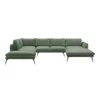 Coltar Portimao Forma U, 364x248x86 h cm, Stofa, Verde picture - 2