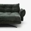 Coltar Roda cu Spatar Reglabil, 280x177x87 h cm, Stofa, Verde picture - 7