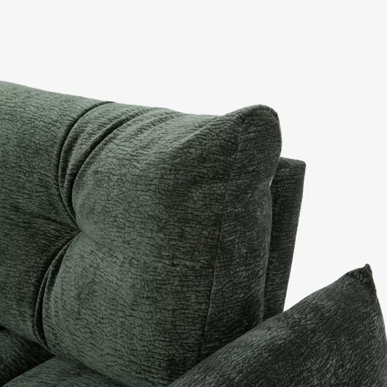 Coltar Roda cu Spatar Reglabil, 280x177x87 h cm, Stofa, Verde picture - 8