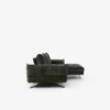 Coltar Roda cu Spatar Reglabil, 280x177x87 h cm, Stofa, Verde picture - 3