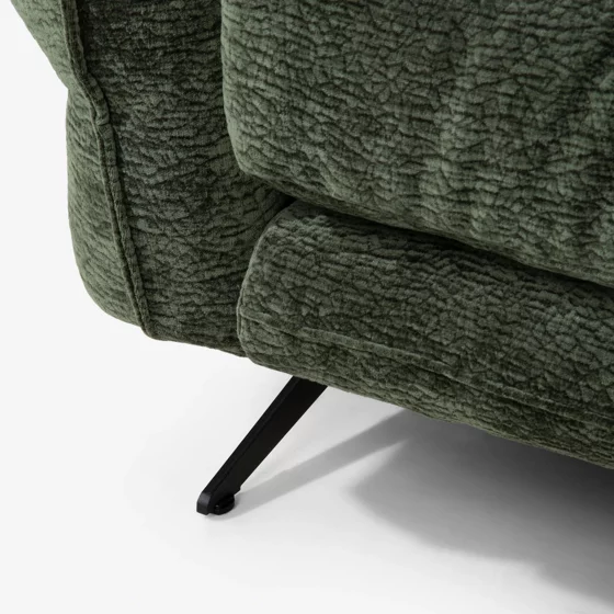 Coltar Roda cu Spatar Reglabil, 280x177x87 h cm, Stofa, Verde picture - 9