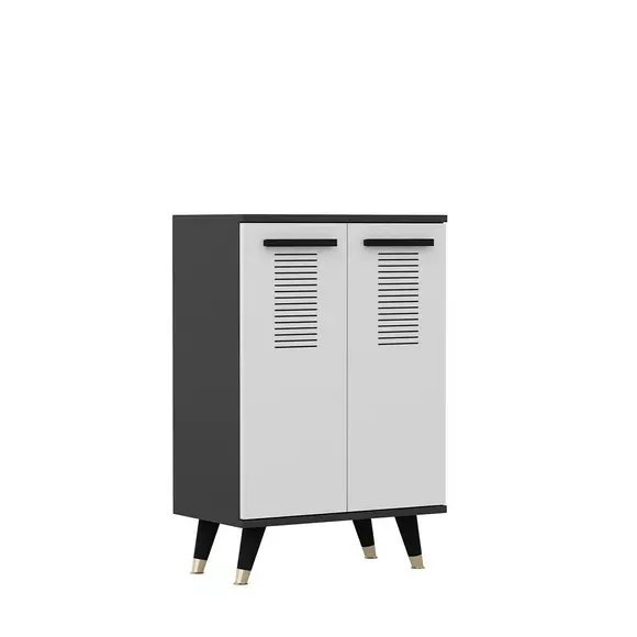 Comoda 2 Usi Asimo X, 60x35x90.6 cm - Antracit/Alb picture - 5