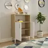 Comoda 2 Usi Dve, 60x30x90 cm - Alb/Stejar picture - 2