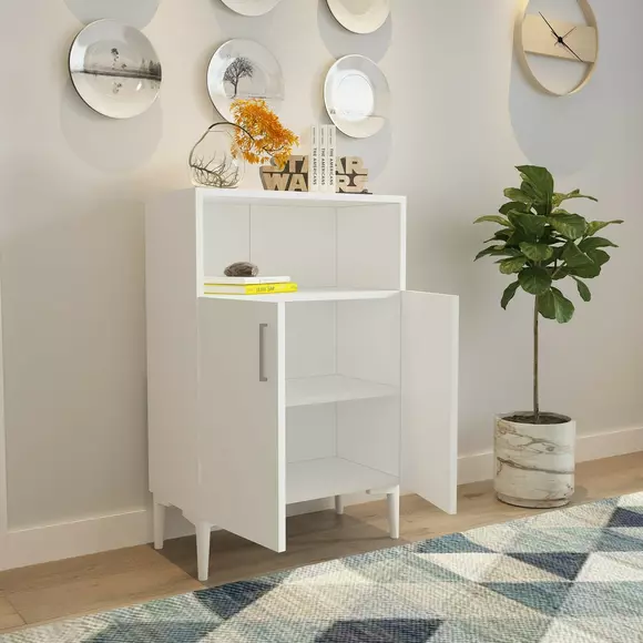 Comoda 2 usi Dve, 60x30x90 cm - Alba picture - 2