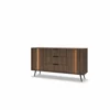 Comoda 2 Usi + 3 Sertare, Amaro, Sistem De Iluminat tip Led Inclus, 153.5x40x82.6 h cm, Pal Melaminat/MDF, Stejar Dunin picture - 3