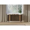 Comoda 2 Usi + 3 Sertare, Amaro, Sistem De Iluminat tip Led Inclus, 153.5x40x82.6 h cm, Pal Melaminat/MDF, Stejar Dunin picture - 7