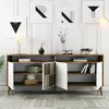 Comoda 4 Usi Milan, 180x35x78.6 cm - Nuc/Alb picture - 3
