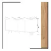 Comoda 4 Usi - Nossa, 140x40x86 cm - Alb/Stejar picture - 4