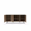 Comoda Amaro 4 Usi, Sistem de Iluminat tip Led Inclus, 183.3x40x82.6 h cm, Pal Melaminat/MDF, Stejar Dunin picture - 3
