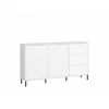 Comoda Avenale AVEK01, 2 Usi + 3 Sertare, 157.8x40x91.6 h cm, Pal Melaminat/MDF, Alb Alpin/Alb Lucios picture - 2