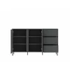 Comoda Avenale AVEK01, 2 Usi + 3 Sertare, 157.8x40x91.6 h cm, Pal Melaminat/MDF, Antracit picture - 3