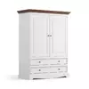 Comoda Belluno Elegance, PL033, 2 Usi - 2 Sertare, 108x45x147 cm, Lemn Masiv picture - 2