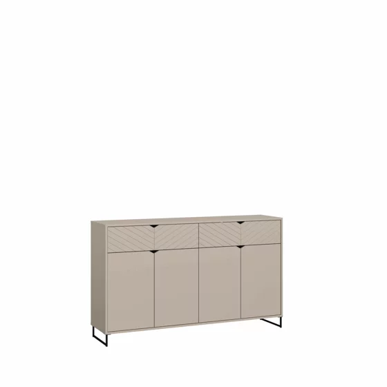 Comoda Caseres TYP40, 4 Usi + 2 Sertare,  157x38x93 h cm, Pal Melaminat/MDF, Casmir picture - 1