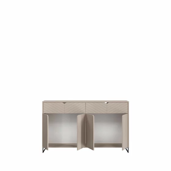 Comoda Caseres TYP40, 4 Usi + 2 Sertare,  157x38x93 h cm, Pal Melaminat/MDF, Casmir picture - 2