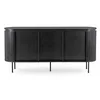 Comoda Cu 3 Usi Bardiani, 160x40x76 cm, MDF, Negru picture - 8