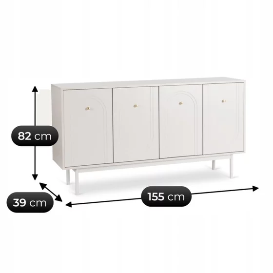 Comoda Cu 4 Usi Marco, 155x39x82 cm, Casmir picture - 8