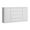 Comoda Fribo FRIK02, 2 Usi + 4 Sertare, 165.4x40x92.9 h cm, Pal Melaminat, Alb Alpin picture - 1