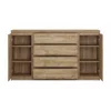 Comoda Fribo FRIK03, 2 Usi + 4 Sertare, 165.4x40x92.9 h cm, Pal Melaminat, Stejar Ribbeck Auriu picture - 2