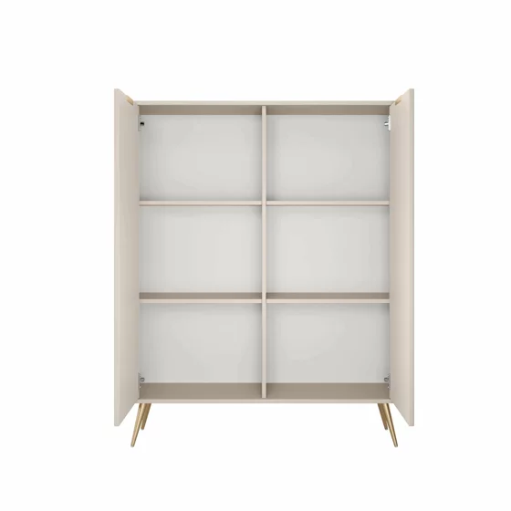 Comoda Lante 2 Usi, 113.2x38x134.1 cm, MDF, Beige picture - 3