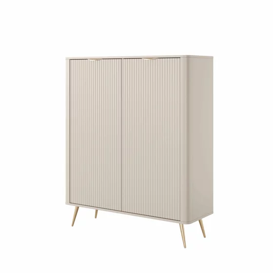 Comoda Lante 2 Usi, 113.2x38x134.1 cm, MDF, Beige picture - 4