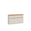 Comoda Naxxar NAXK02, 3 Usi + 3 Sertare, 149x39.6x89.3 h cm, Pal Melaminat/PVC, Stejar Piatra/Casmir picture - 1