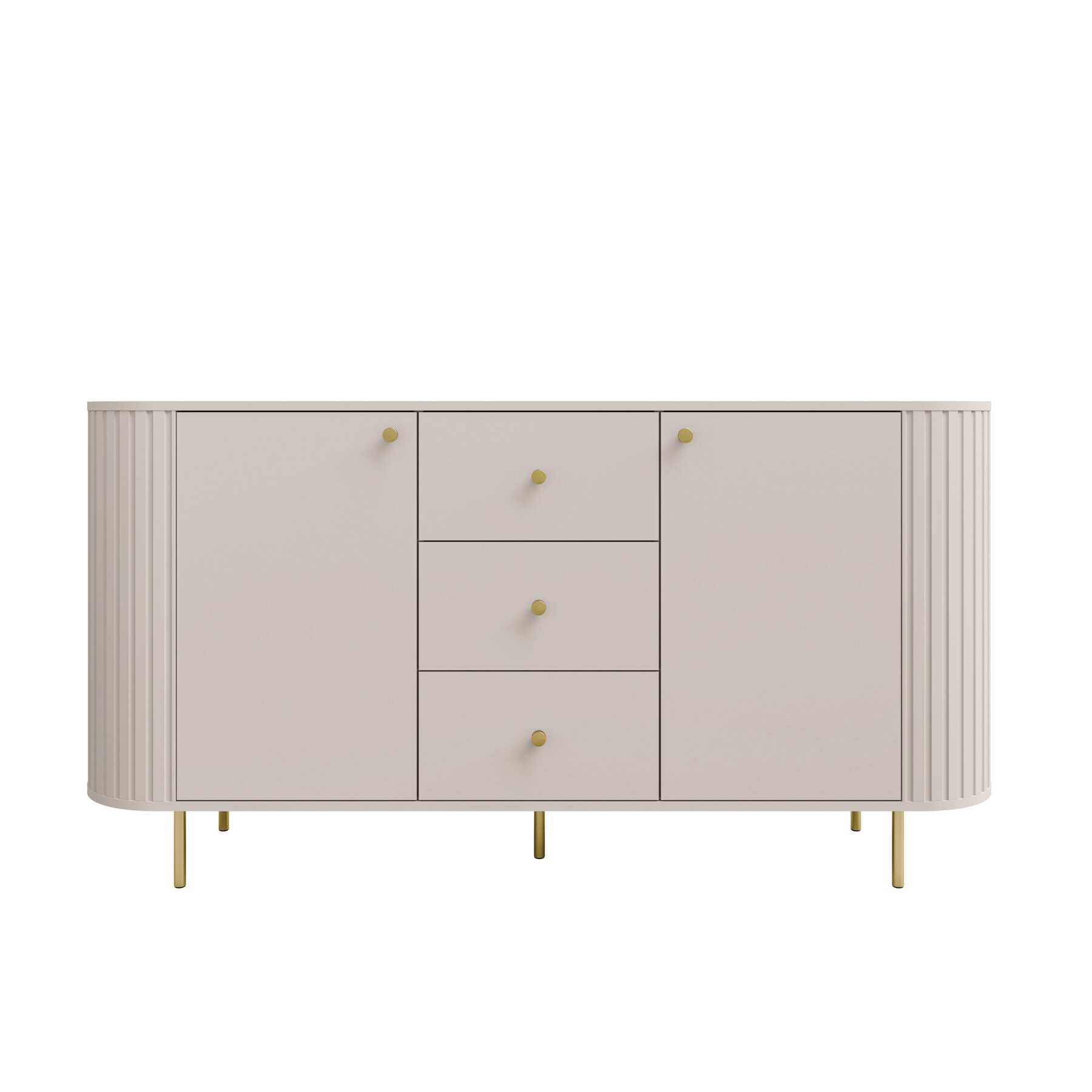 Comoda Ovalio 2 Usi si 3 Sertare, TYP 823, 164.6x42.3x85.4 h cm