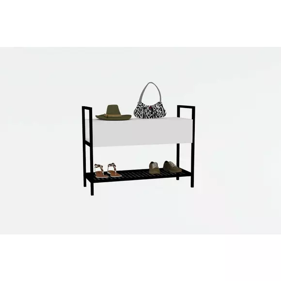 Comoda Pantfoti Narden, 90x34x70 cm - Alba picture - 3