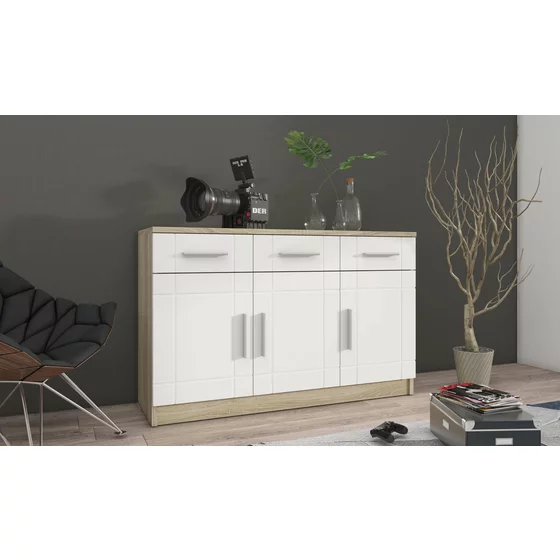 Comoda Paris 3 Usi 3 Sertare, 103x37x70 h cm picture - 1