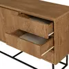 Comoda Ruba, 2 Usi, 3 Sertare, 140x36x72 cm - Nuc picture - 5