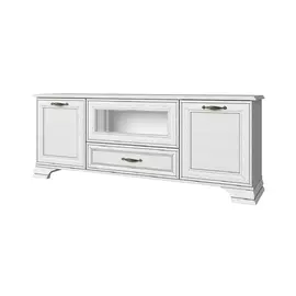 Comoda TV 3 usi + sertar 1V2D1S Tiffany, 163.8x37x62.4 cm, Crem Woodline